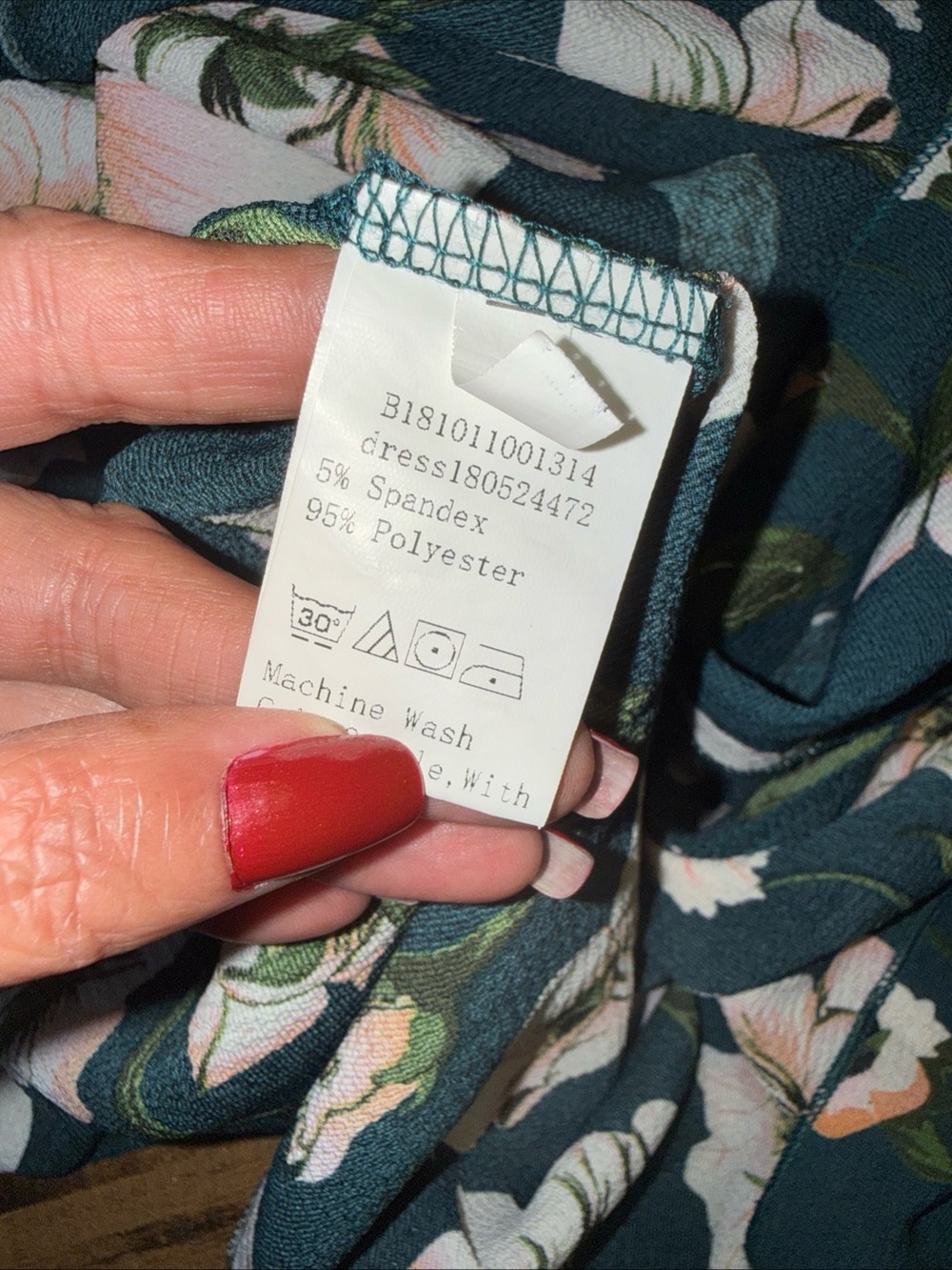 #861 Boutique Hunter Green/Multi Floral Button-Down Maxi Dress Size Extra Small - Picture 9 of 9